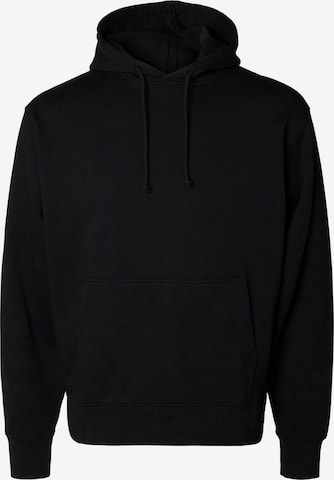 SELECTED Sweatshirt 'SLMRELAXLUKE' in Black: front