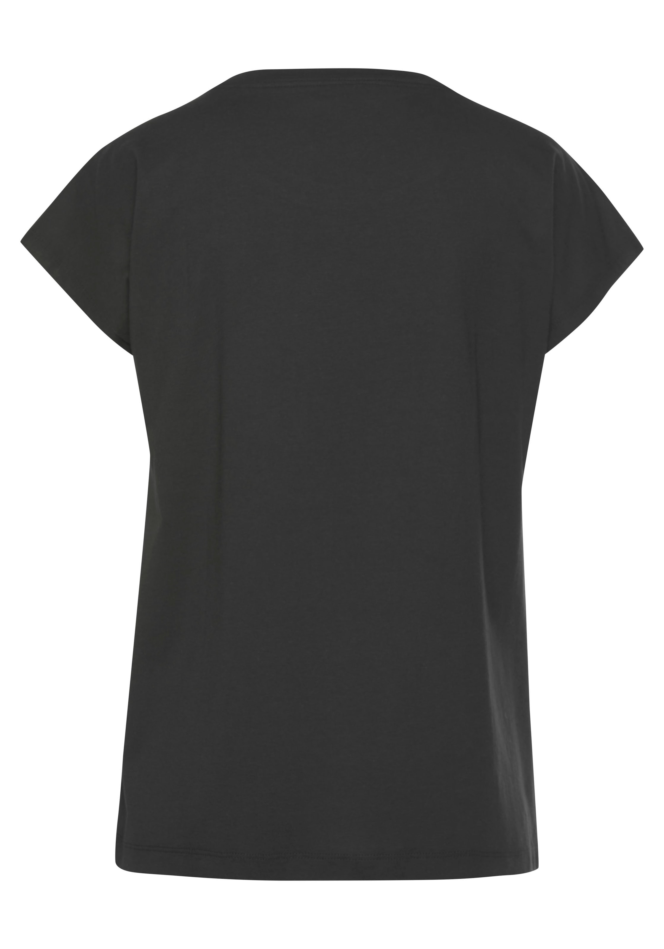 LASCANA Pajama shirt in Black