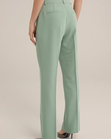 Regular Pantalon à plis WE Fashion en vert