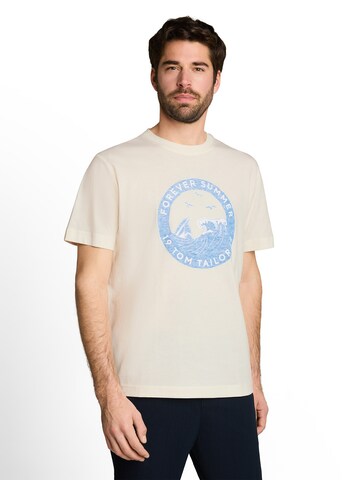 TOM TAILOR T-Shirt in Weiß: Vorderseite