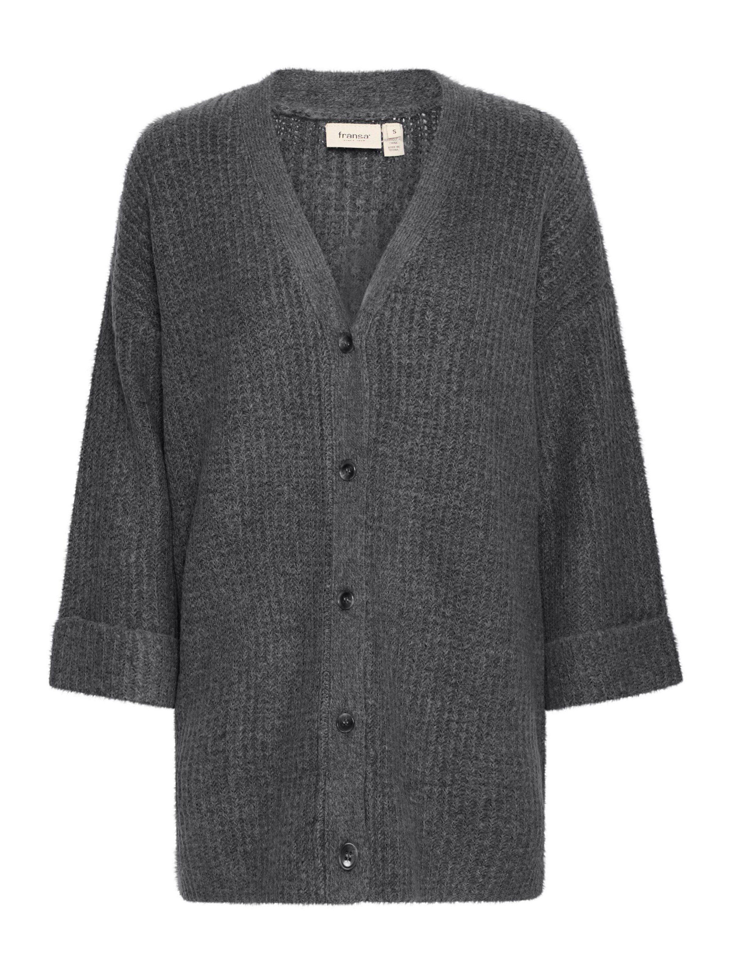 Cardigan 'Beverly 3' Fransa en gris : devant