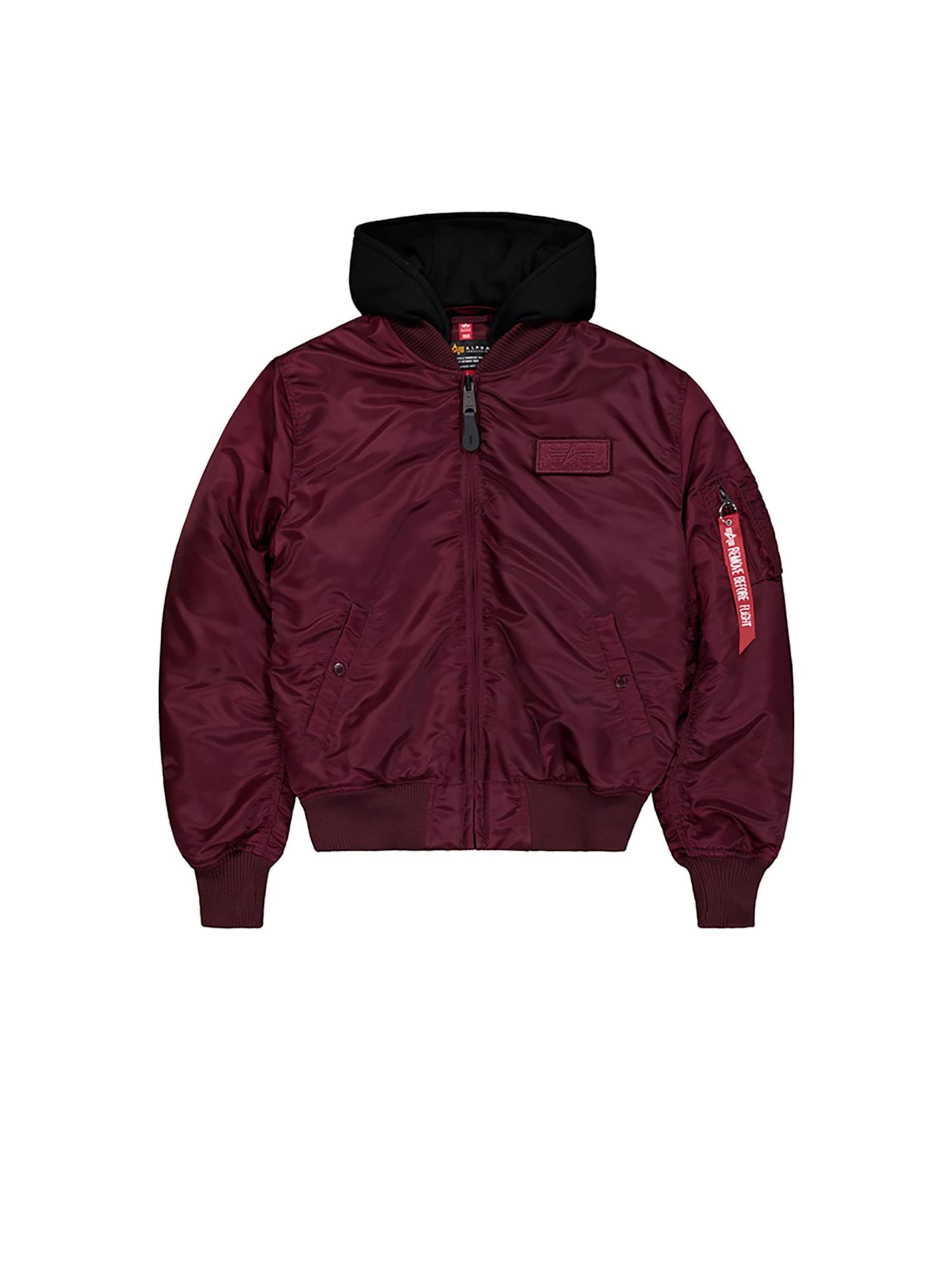 ALPHA INDUSTRIES Winter Jacket 'MA-1 ZH' in Red: front