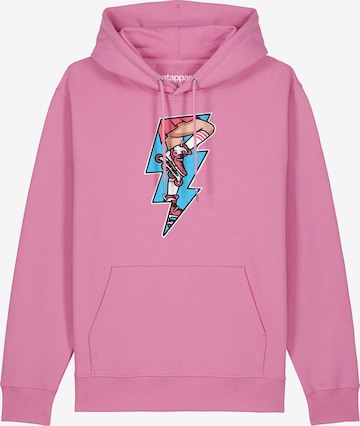 Felpa ' Rollerskates ' di Watapparel in rosa: frontale