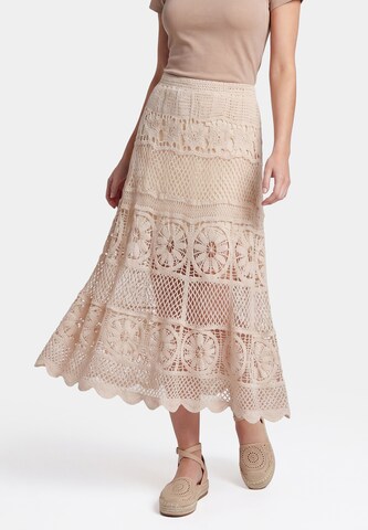 usha FESTIVAL Skirt in Beige: front
