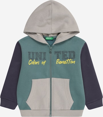 Giacca di felpa di UNITED COLORS OF BENETTON in verde: frontale