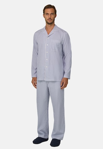Pyjama long Boggi Milano en bleu : devant
