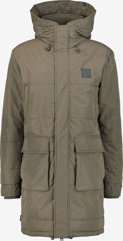 Alife and Kickin Winter Parka 'BlakeAK' in Green: front