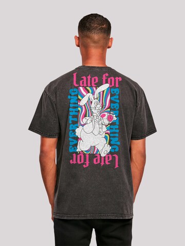 T-Shirt 'Alice Im Wunderland Heroes Of Childhood' F4NT4STIC en noir : devant