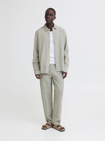Regular fit Camicia ' BHAban Slub Linen Mix ' di BLEND in verde
