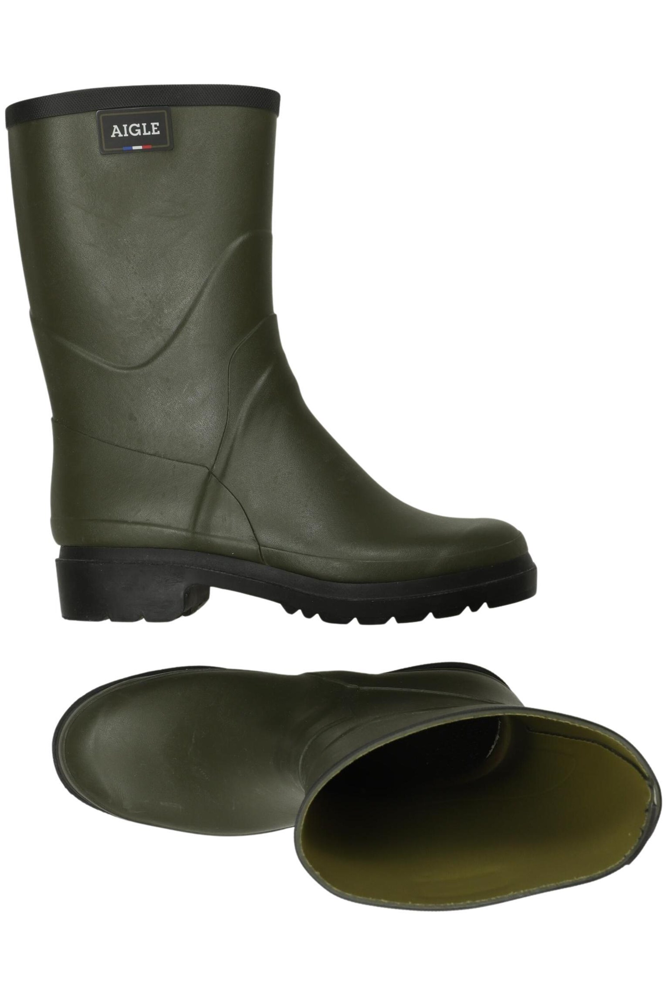 AIGLE Anke & Mid-Calf Boots in 42 in Green: front