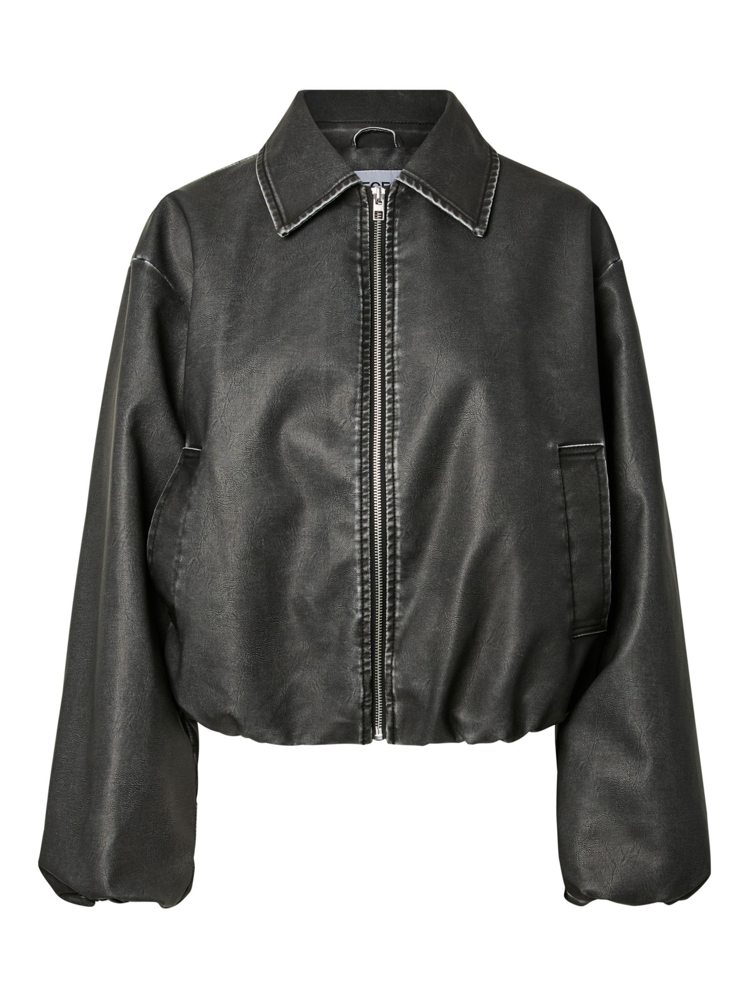 PIECES Between-season jacket 'PCGISELLE' in Black: front