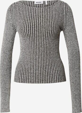 WEEKDAY Pullover 'Lex' in Grau: predná strana