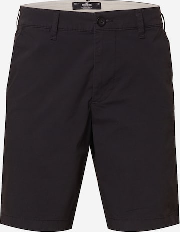 HOLLISTER Regular Chino Pants in Black: front