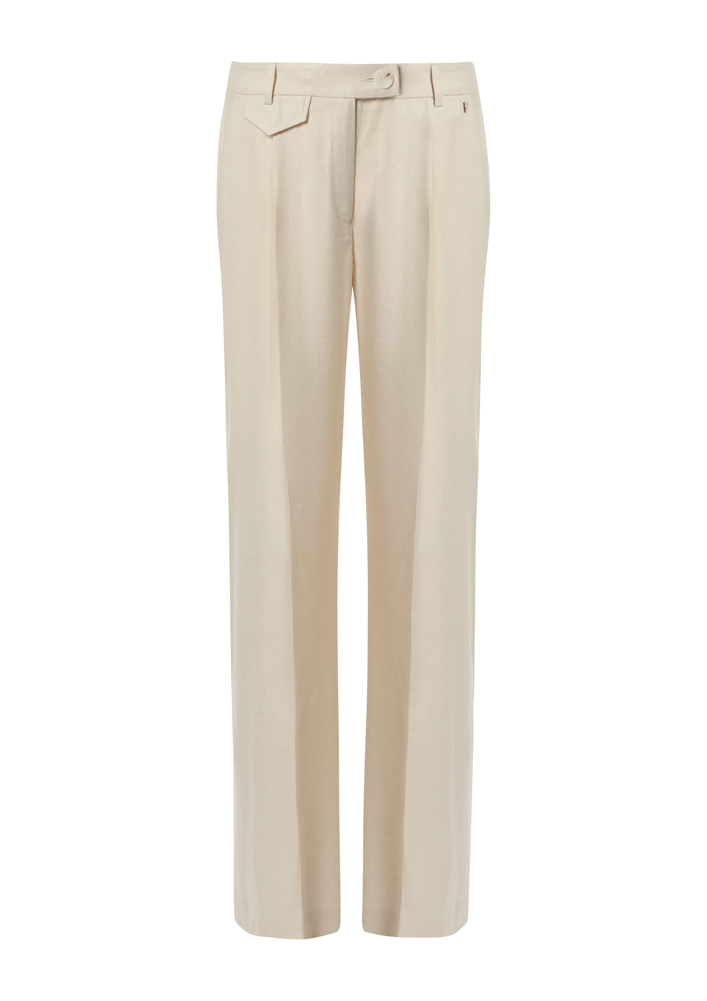 COMMA Bandplooibroek in de kleur Beige, Productweergave