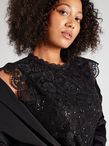 PIECES Curve Bluse 'PCOLLINE' in Schwarz