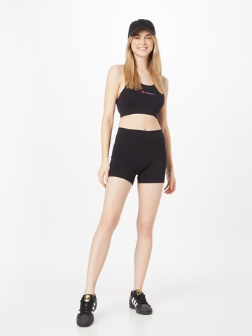Champion Authentic Athletic Apparel Skinny Damen - Sport-Hosen 'Shorts' in Schwarz