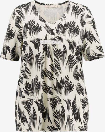 Ulla Popken Shirt in Black / White, Item view