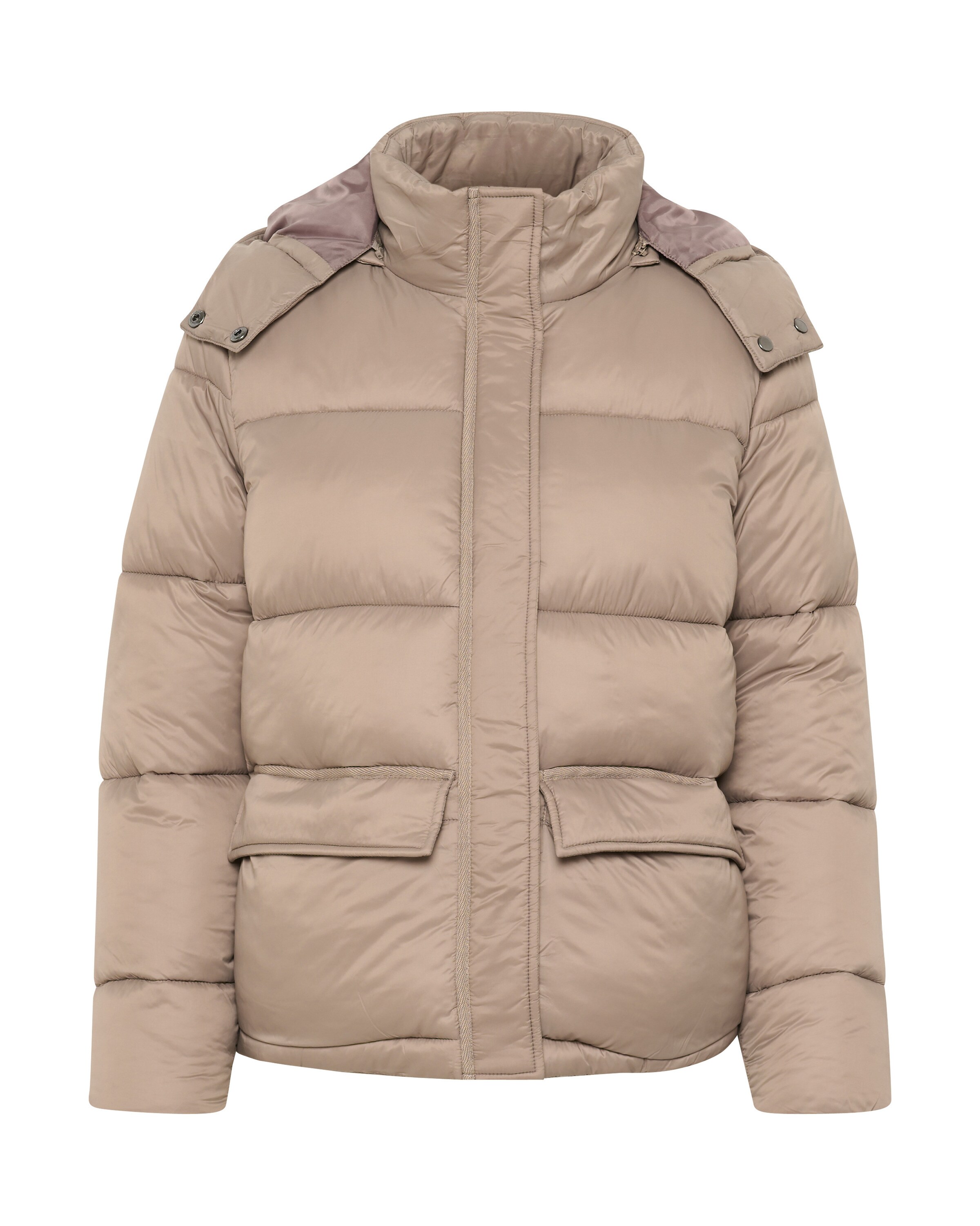 Cream Between-Season Jacket 'CRGaiagro' in Brown: front