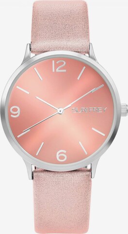 Orologio analogico 'Roxy' di Suri Frey in rosa: frontale