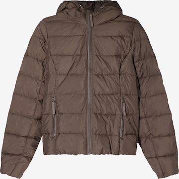 Geacă de primăvară-toamnă de la Bershka pe maro: față