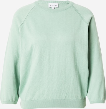 mazine Sweter 'Jitra' w kolorze zielony: przód