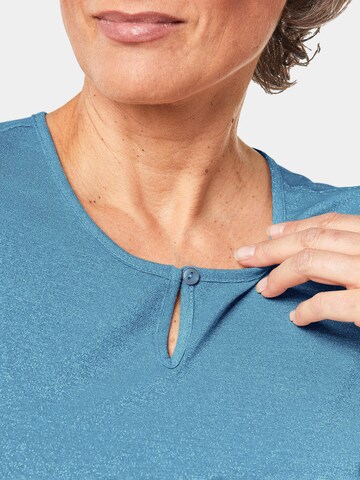 Goldner Shirt in Blau