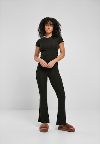 Urban Classics Flared Pants in Black