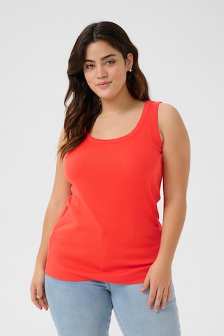 KAFFE CURVE Top in Rot: Vorderseite