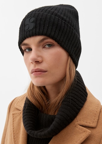 s.Oliver - Gorra en negro: frente