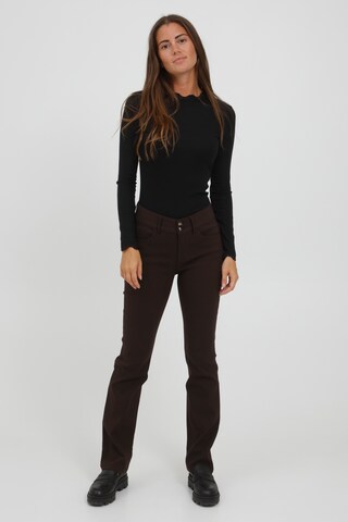 Fransa Slim fit Pants 'FRCATERN' in Brown