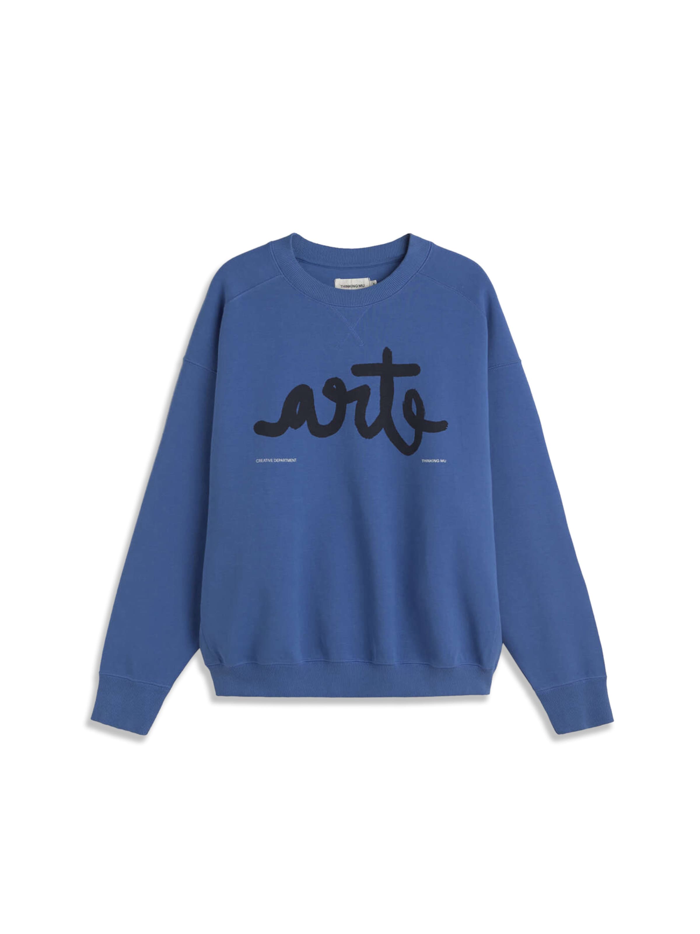 Thinking MU Sweatshirt 'Jadewon' in Blau: Vorderseite