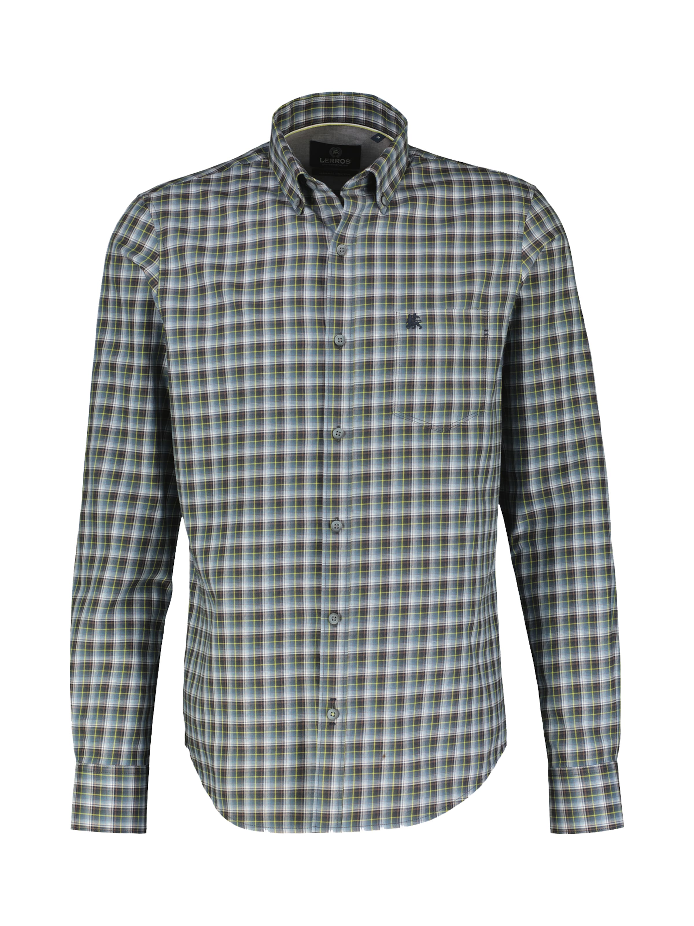 LERROS Regular fit Button Up Shirt in Blue: front