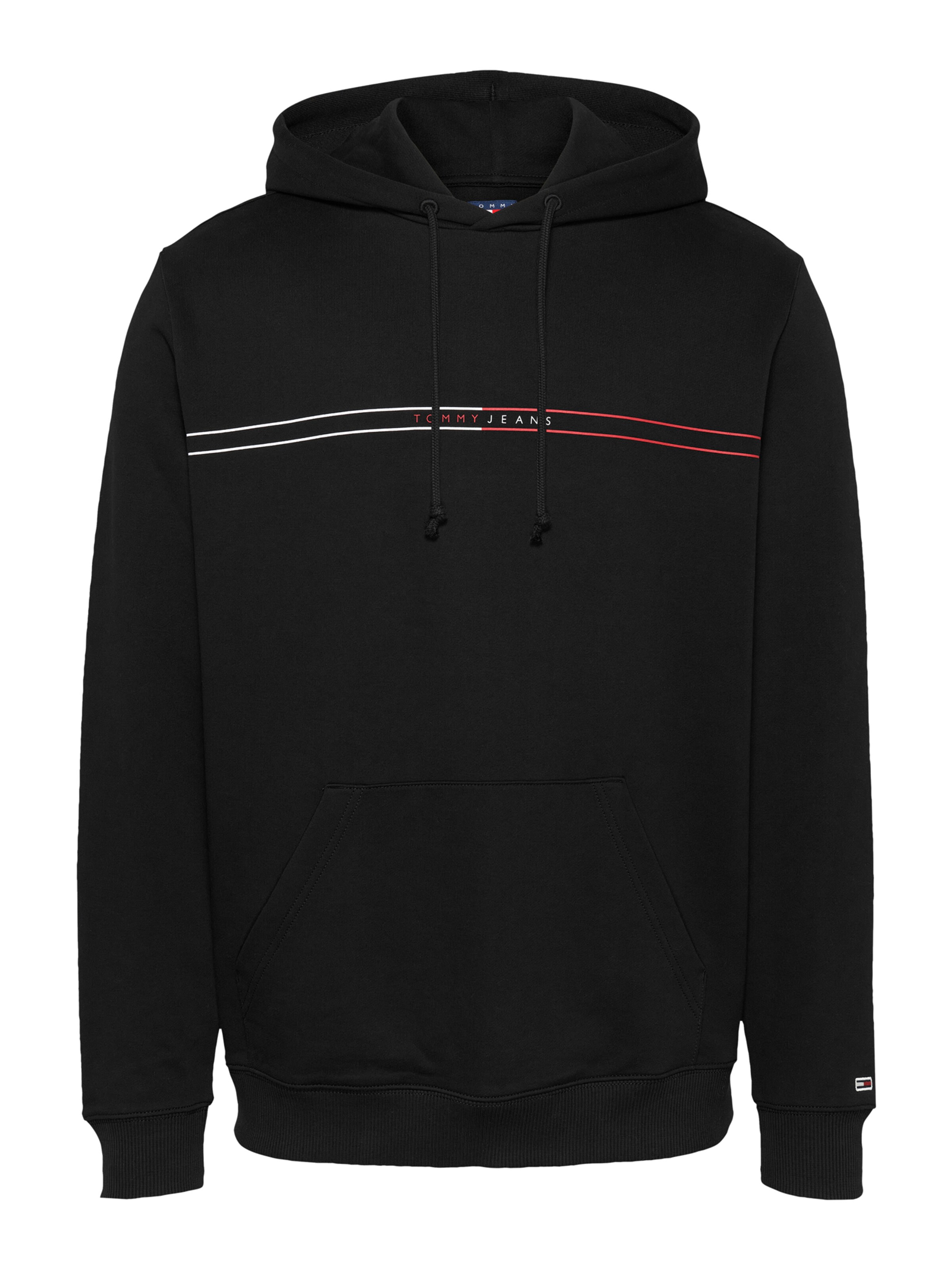 Tommy Jeans Tréning póló - fekete: elől