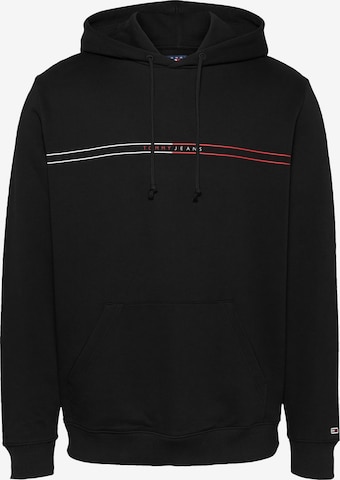 Tommy Jeans Sweatshirt in Black: front