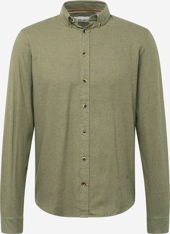 BLEND Button Up Shirt 'Burley' in Green: front