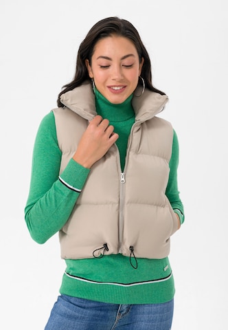 Jimmy Sanders Bodywarmer in Beige: voorkant