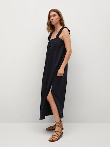 MANGO Summer Dress 'Delos' in Black: front