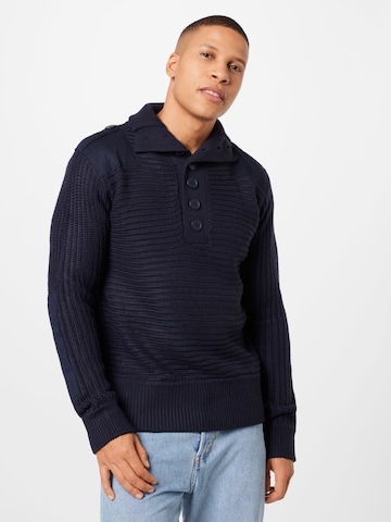 Brandit Sweater 'Alpin' in Blue: front