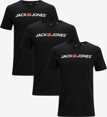 JACK & JONES Shirt 'Basic' in Black: front