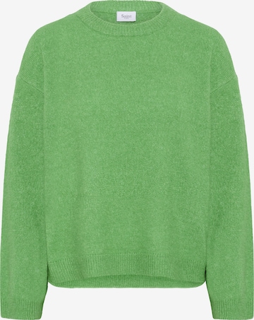 SAINT TROPEZ Sweater 'Larna' in Green: front