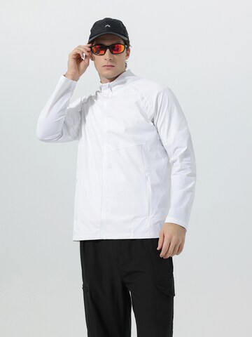 YOUTHUP Athletic Jacket 'Komfort' in White: front