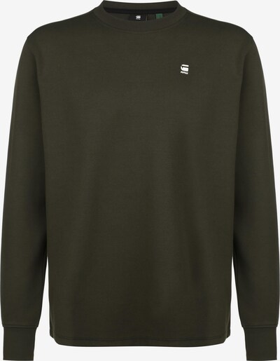 G-Star RAW Sweatshirt 'Lash' in de kleur Olijfgroen / Wit, Productweergave