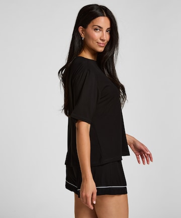 Hunkemöller Slaapshirt in Zwart