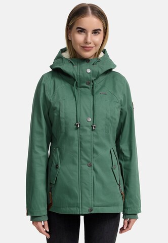 Parka d’hiver 'Bikoo' MARIKOO en vert : devant