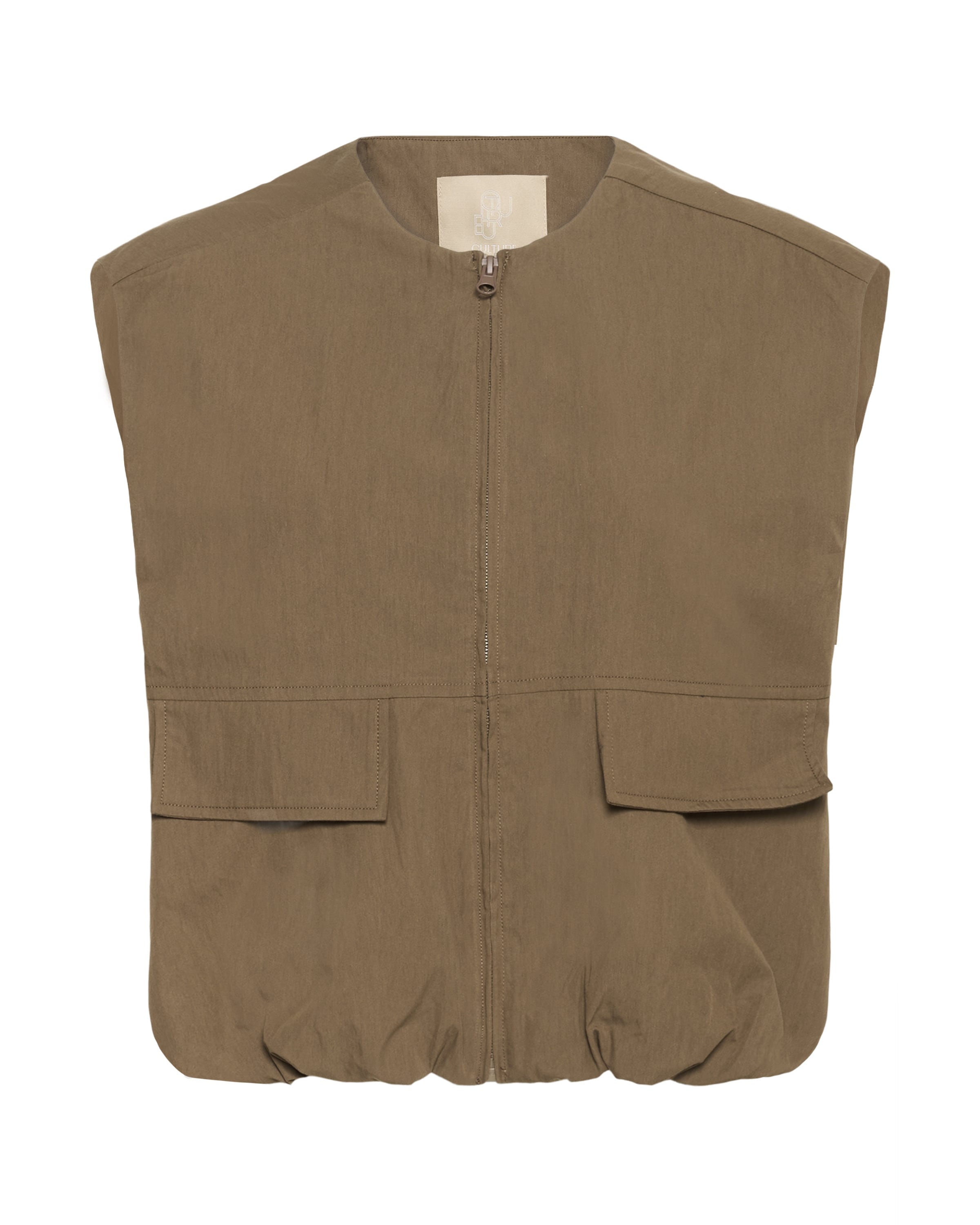 CULTURE Weste 'CUcornelie ' in Beige: Vorderseite