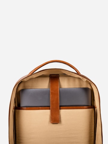 NEGOTIA Leather Backpack 'Averon' in Brown