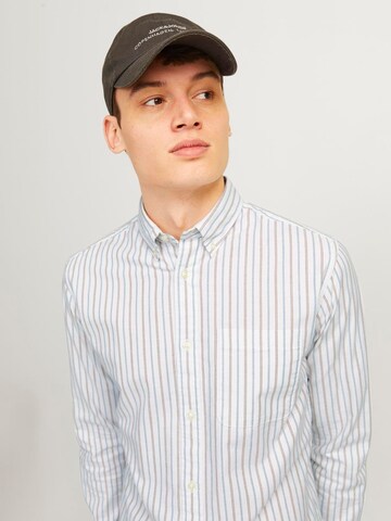 JACK & JONES Regular fit Button Up Shirt 'JPRBLUBrook' in White