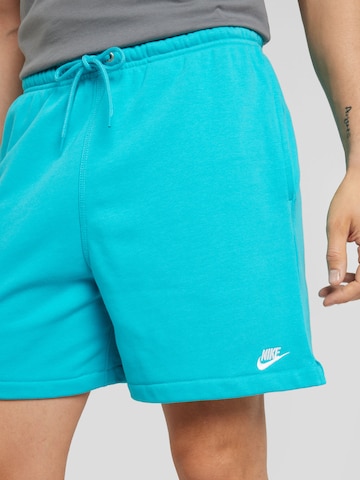 mėlyna Nike Sportswear Standartinis Kelnės 'CLUB'