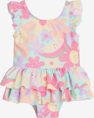 Maudymosi kostiumėlis iš Cool Club, spalva – mėtų spalva / levandų spalva / oranžinė / šviesiai rožinė, Prekių apžvalga