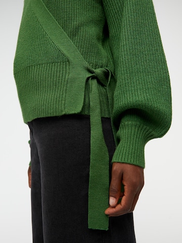 Geacă tricotată 'Malena' de la OBJECT pe verde